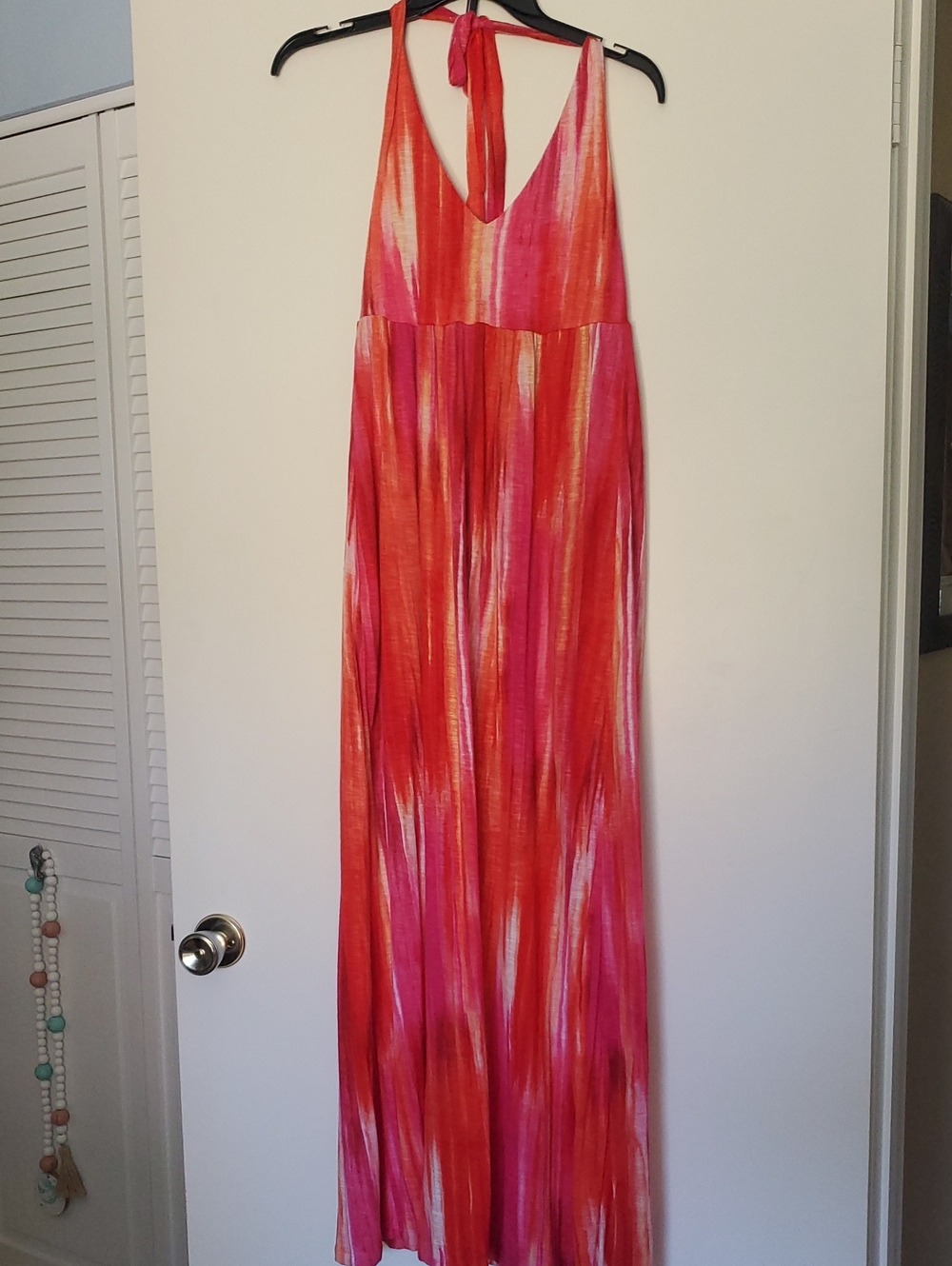 Tommy Bahama Pink, Orange & Cream Striped Summer Dress